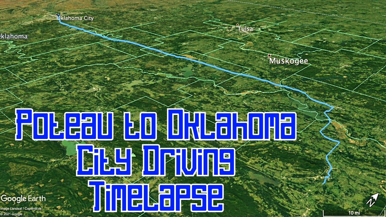 POTEAU TO OKLAHOMA CITY DRIVING TIMELAPSE \ Garmin DriveAssist 50 Dashcam Video