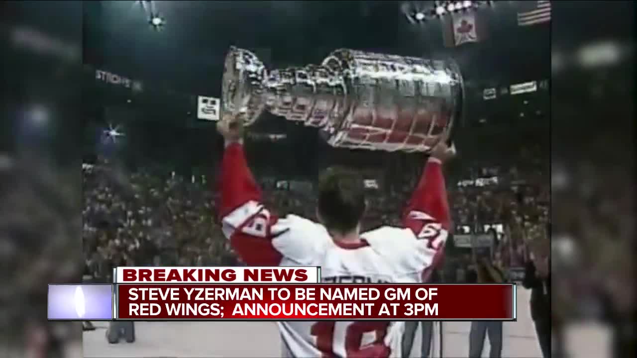 Steve Yzerman to be named GM of Red Wings