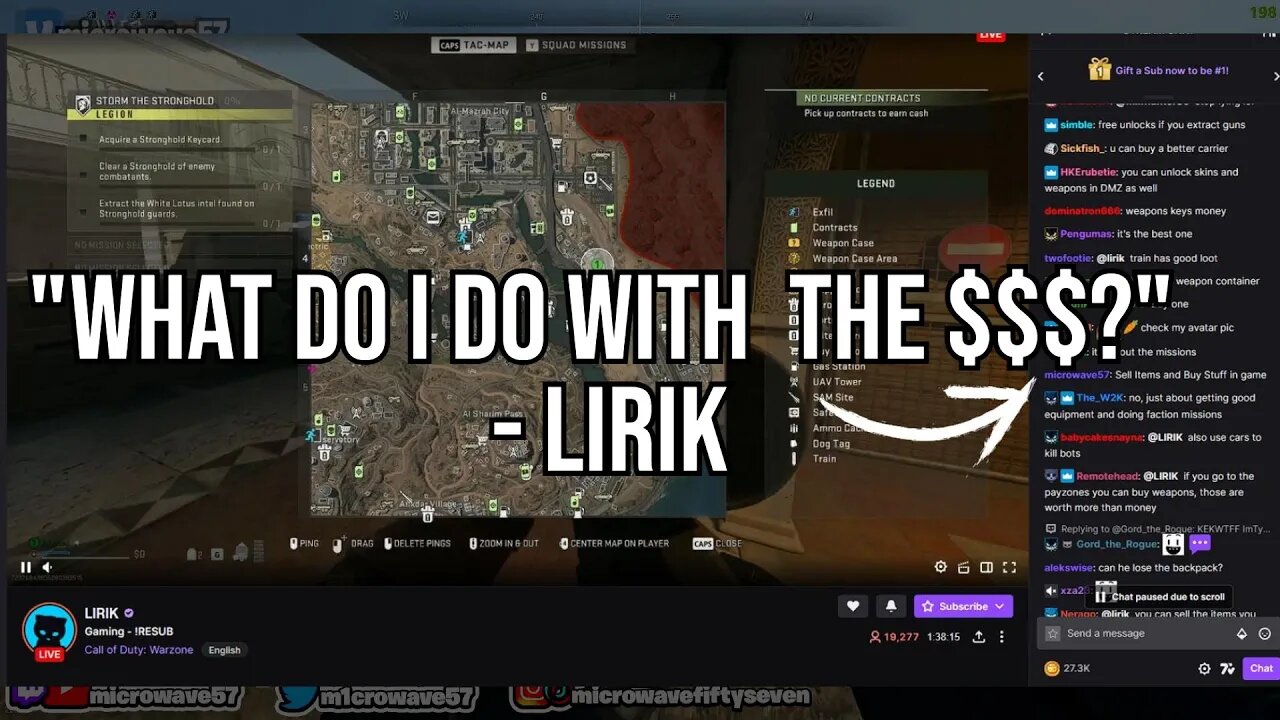 I helped LIRIK Figure Out What to do with Money on Call of Duty: Modern Warfare II Warzone DMZ Mode