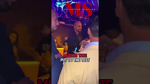 Andrew Tate Haram Moment Rejects Alcohol #shorts #andrewtate #haram #muslim #alcohol