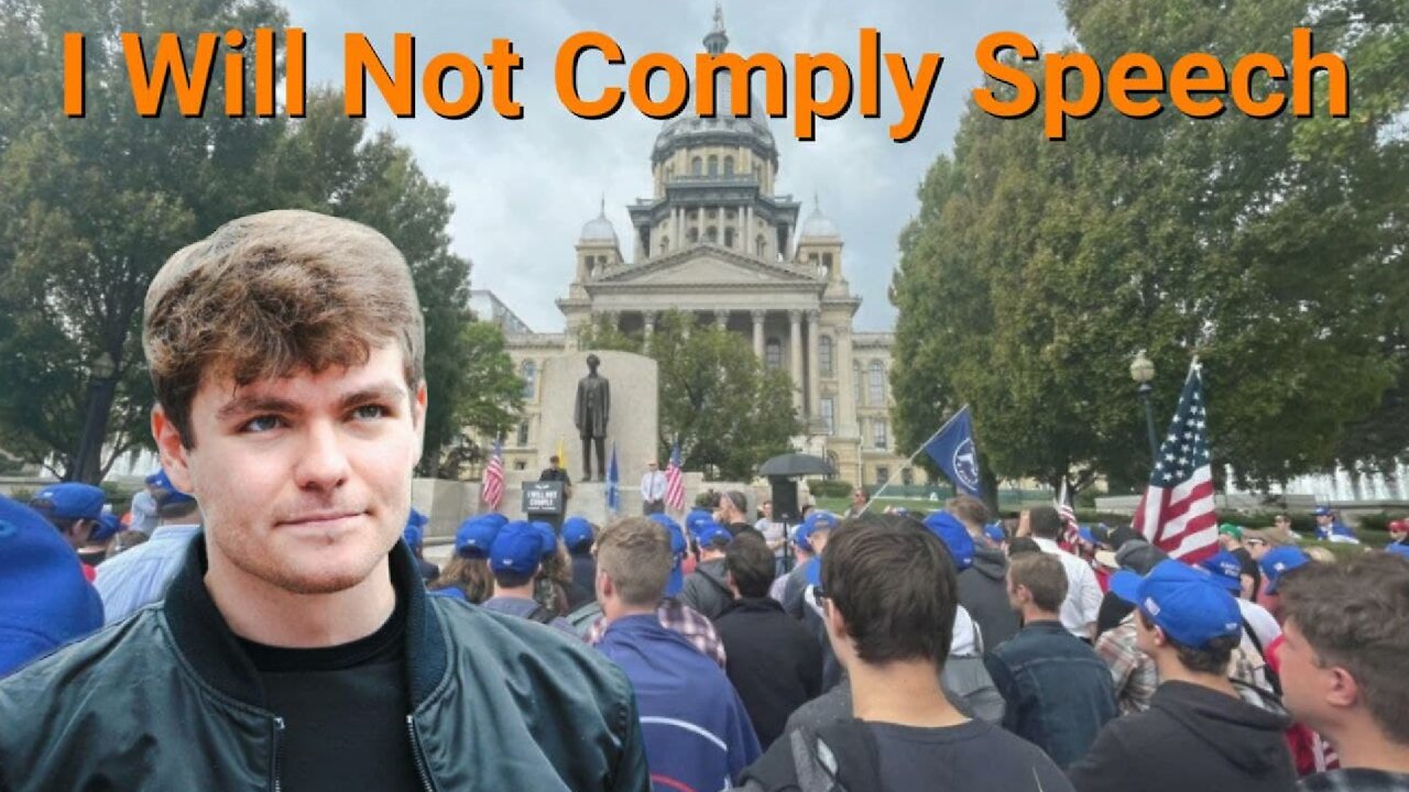 Nick Fuentes || I Will Not Comply Speech, Springfield (IL)