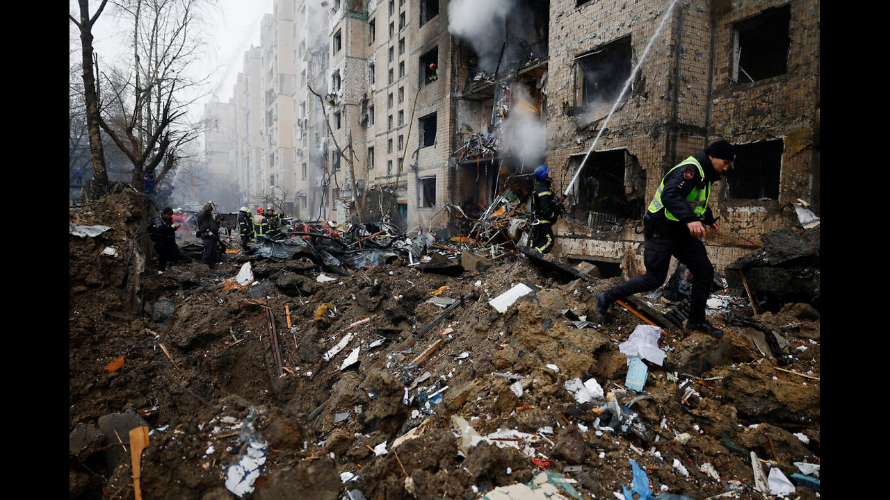 Several Russian strikes early Friday on Kyiv with ballistic missiles