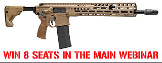 Sig Sauer MCX Spear LT 5.56 MINI #2 FOR 8 SEATS IN THE MAIN WEBINAR