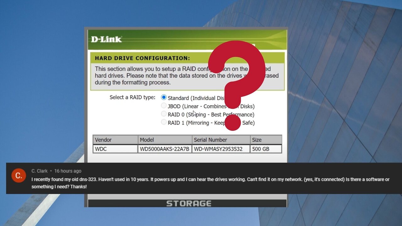 Dlink DNS 323 NAS setup Question and answer