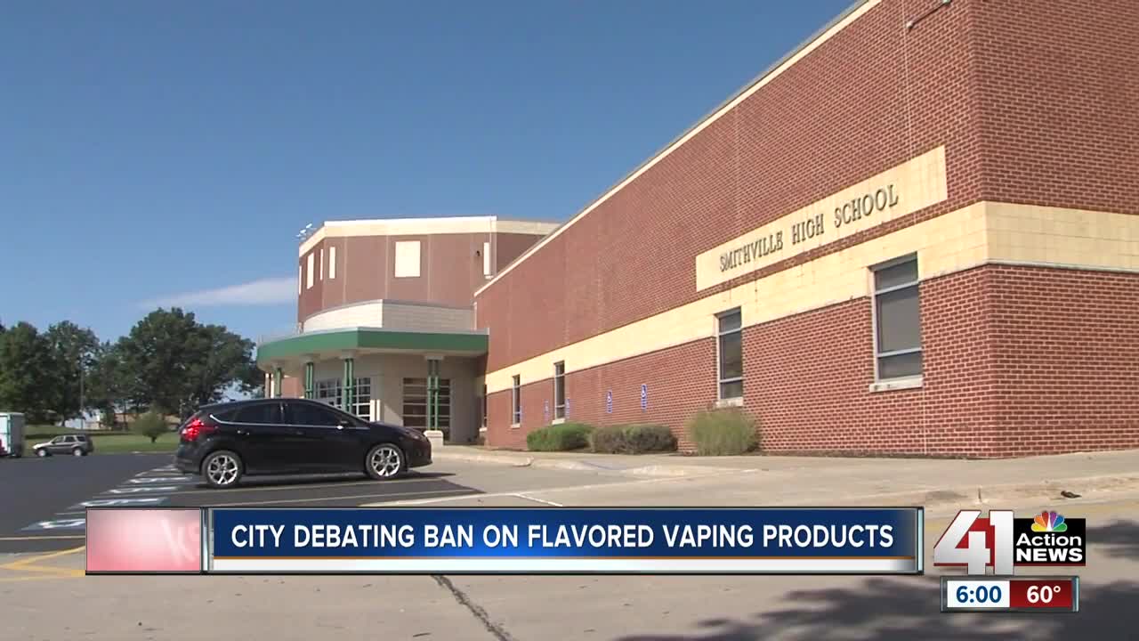 Smithville tables ban on flavored vaping as governor launches statewide campaign
