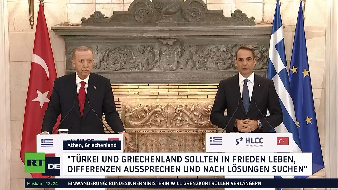 Erdoğan auf Entspannungsmission zwischen Türkei und Griechenland