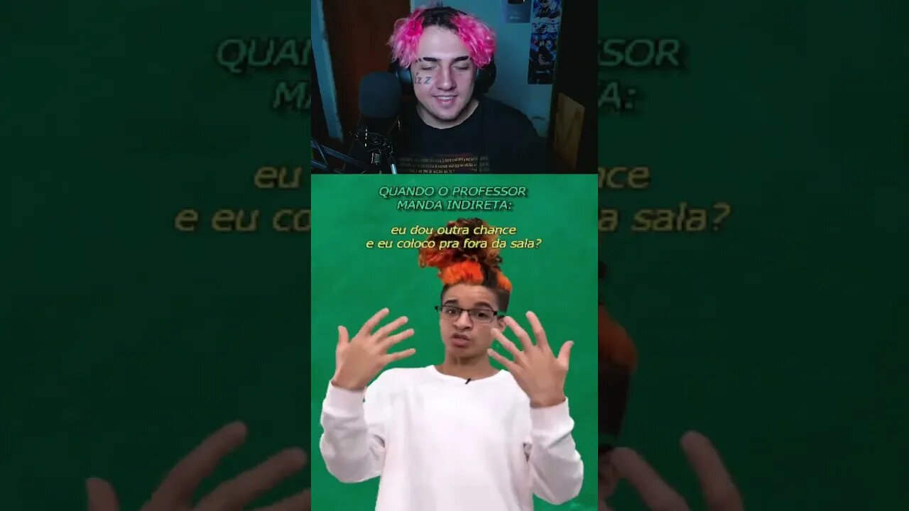 REACT OLI NATU - QUANDO O PROFESSOR MANDA INDIRETA