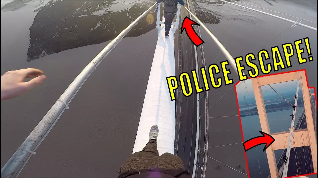 CRAZY BRIDGE CLIMB! *POLICE ESCAPE*