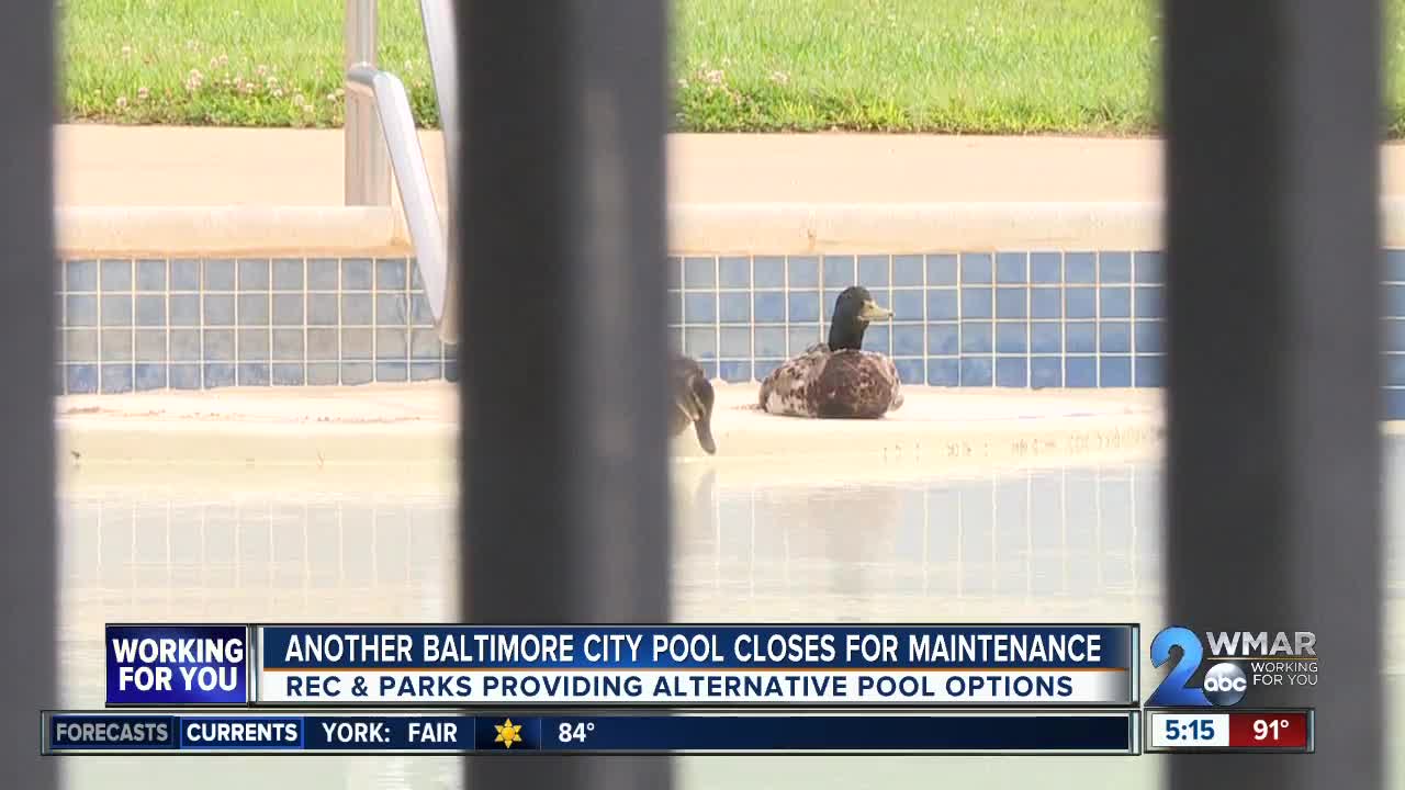 Another Baltimore City pool closes for maintenance