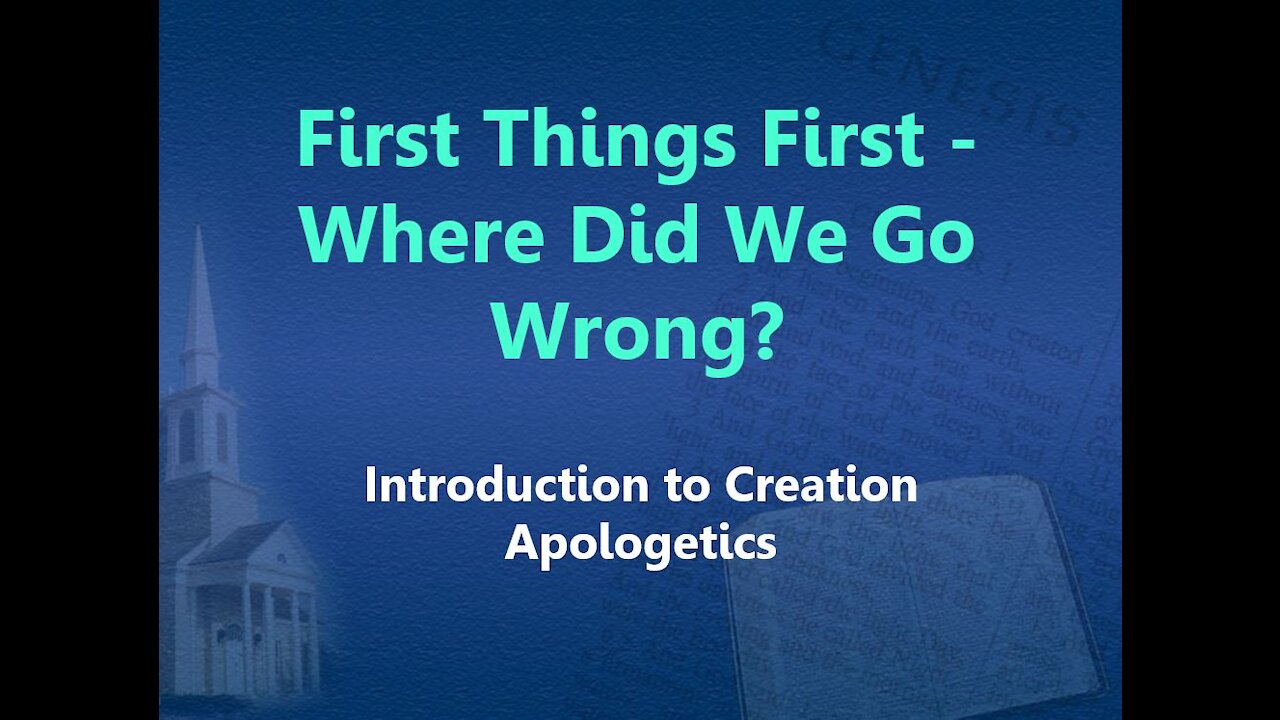 First Things First - Where Did We Go Wrong?