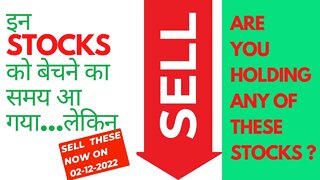 Sell / Exit these stocks on 02-12-2022 | कौन से शेयर बेचें