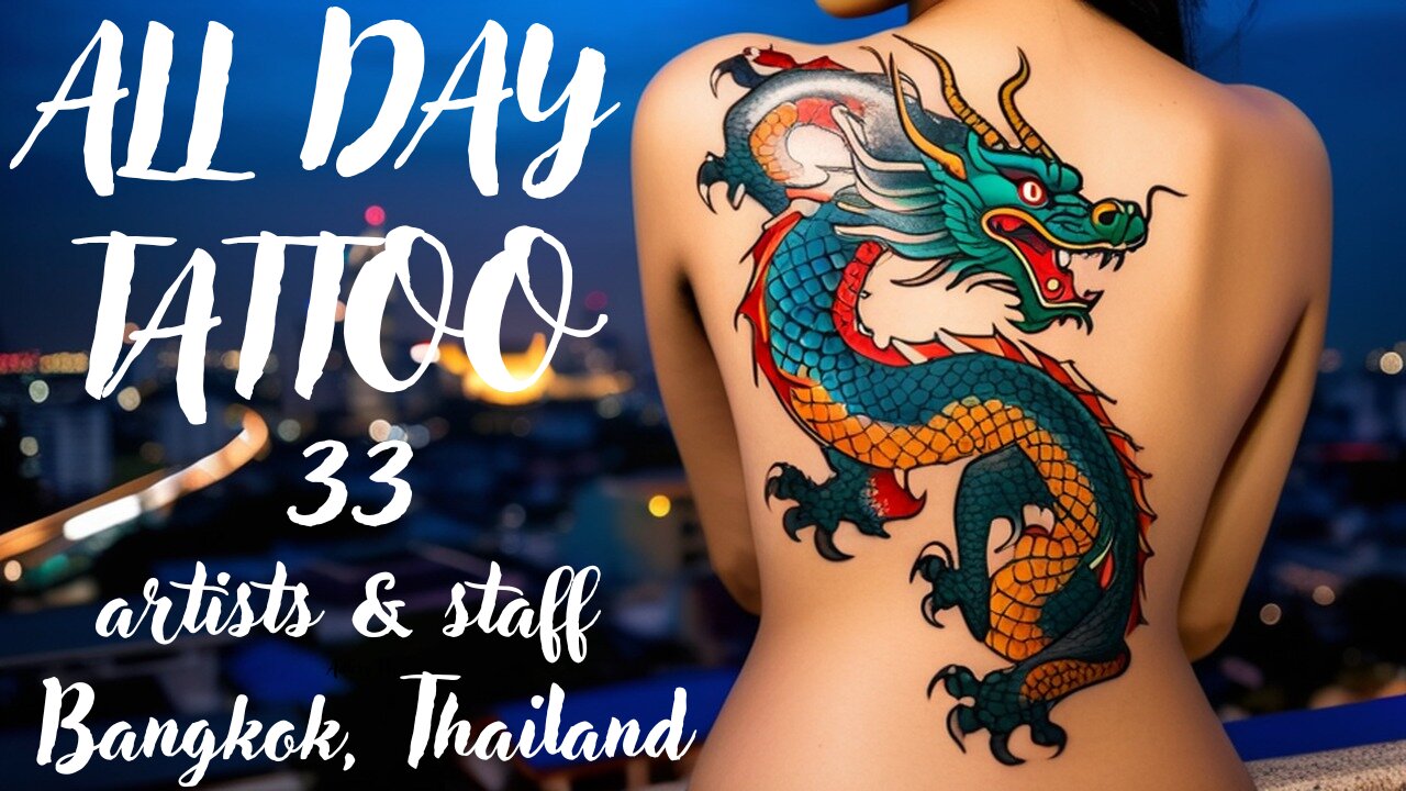 A groovy journey through All Day Tattoo Studio's in Bangkok, Thailand