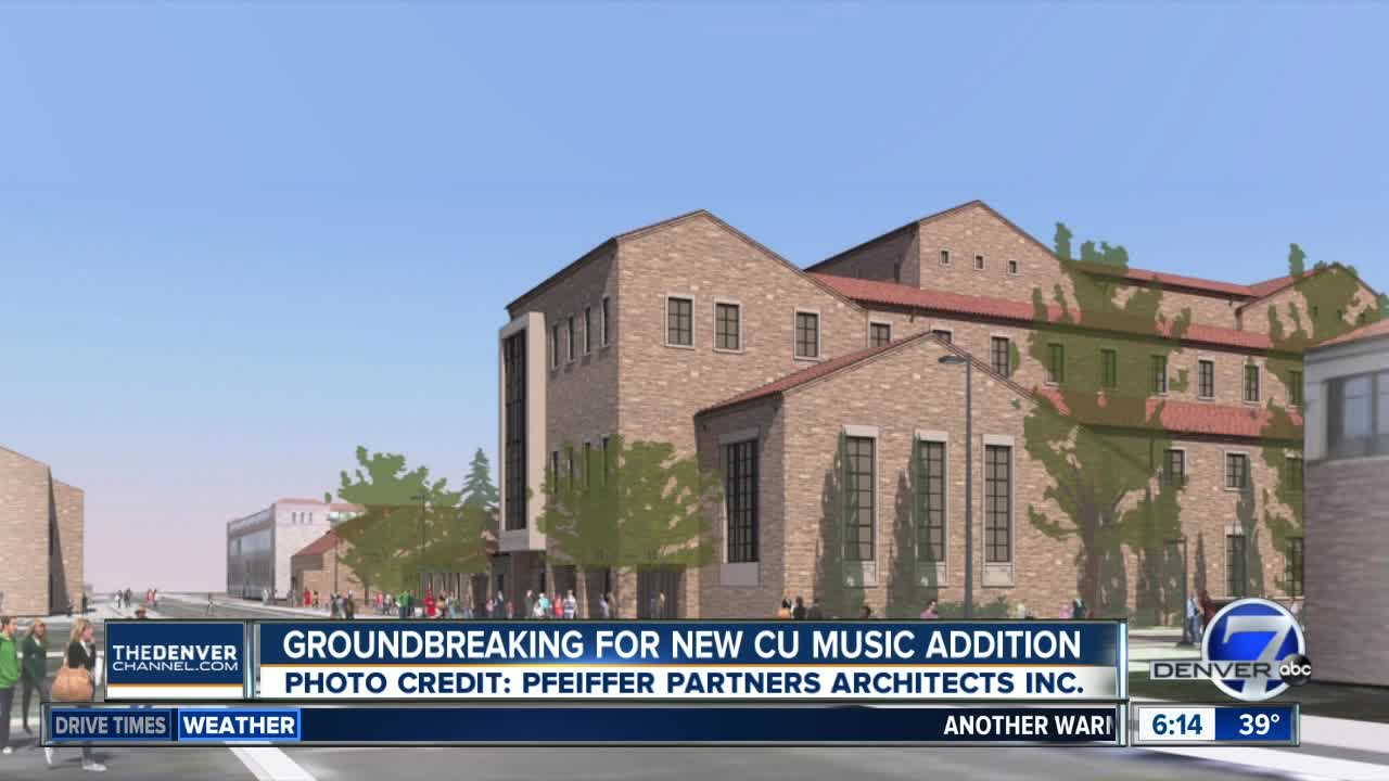 Groundbreaking today for CU music building addition
