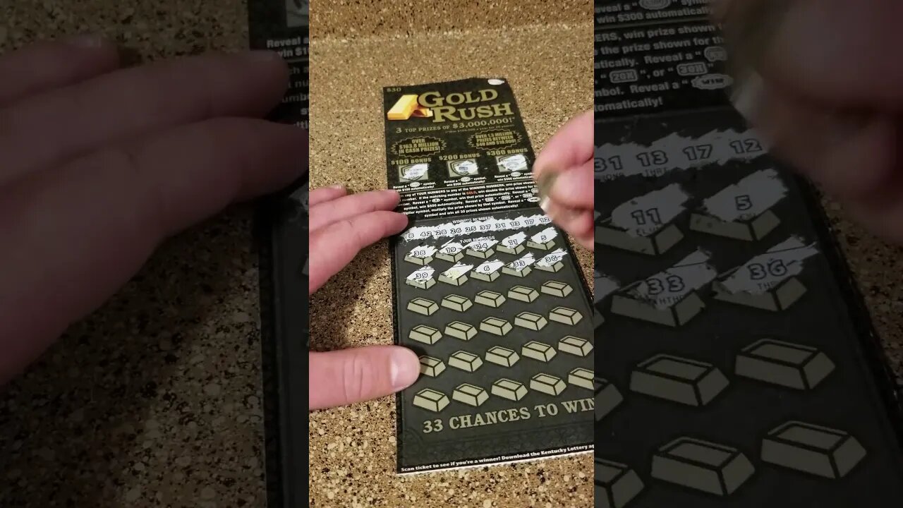 BIG WINNING Lottery Ticket Scratch Off BONUS!!