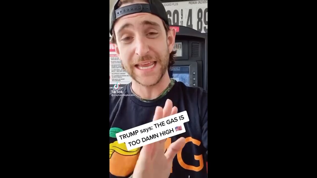 Trump says gas is too damn high!