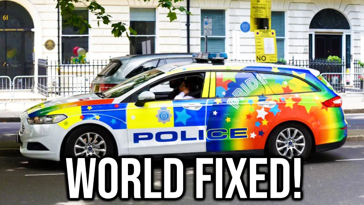 Police Use "Pride Cars" To Save The World