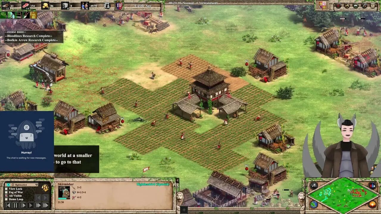 Ares Wzrun (Japanese) vs Flightlessbird (Spanish) || Age of Empires 2: Definitive Edition