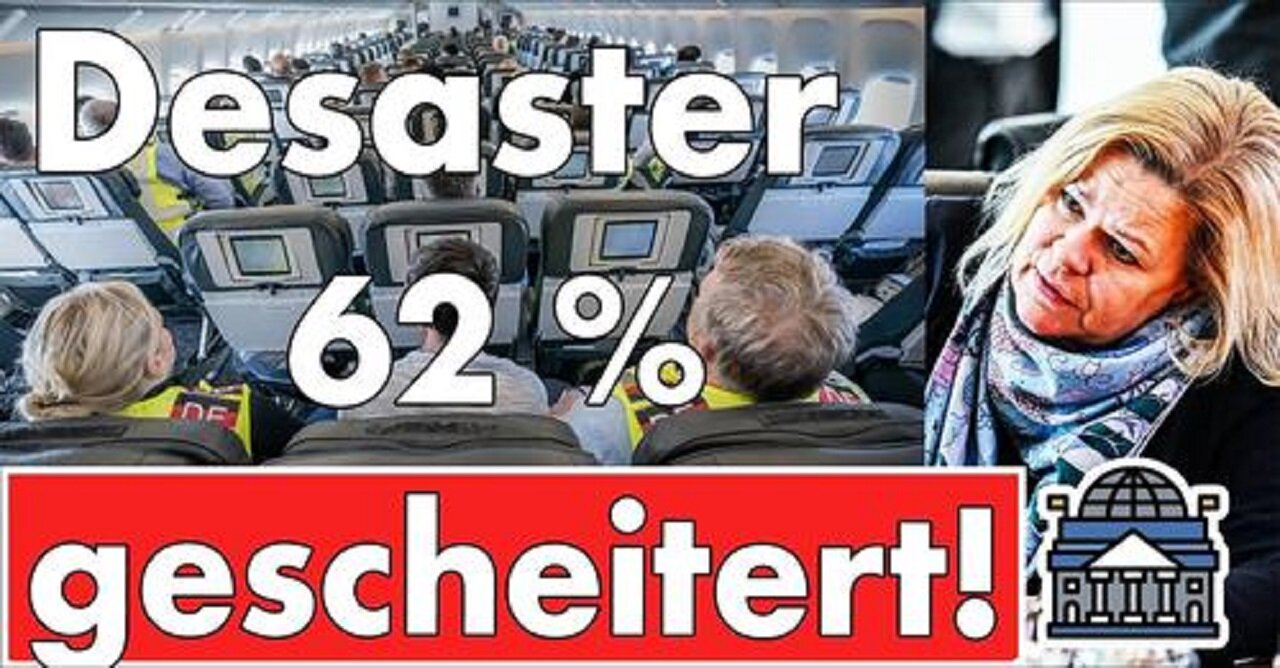 62% aller Abschiebungen 2024 gescheitert! Gesetz von Faeser ist wirkungslos wie angekündigt!