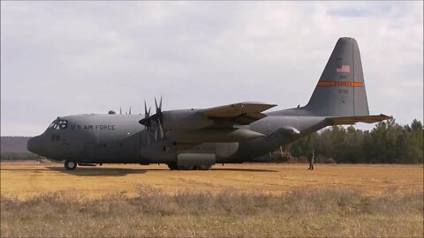 C-130 Conducts Unprepared Surface Landing