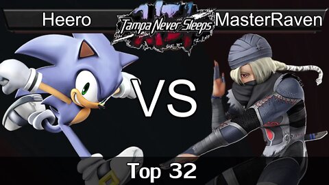 Heero (Sonic) vs. VS|MasterRaven (Sheik) - Top 32 - TNS 6