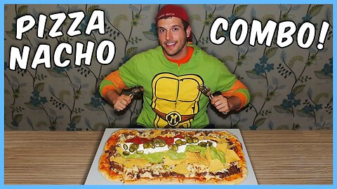 THIS PIZZA CHALLENGE HAS NACHOS PILED ON TOP!!!