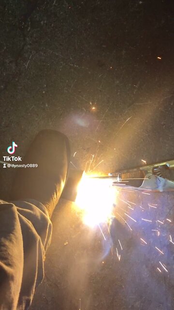 Stick welding no hands!