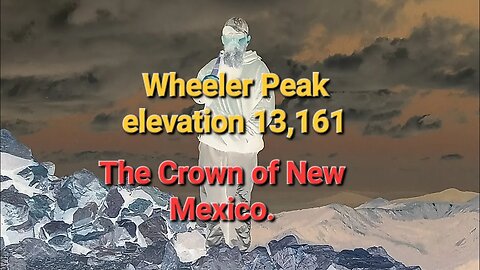 Man against mountain, Hiking the Crown Jewel of New Mexico, wheeler peak.