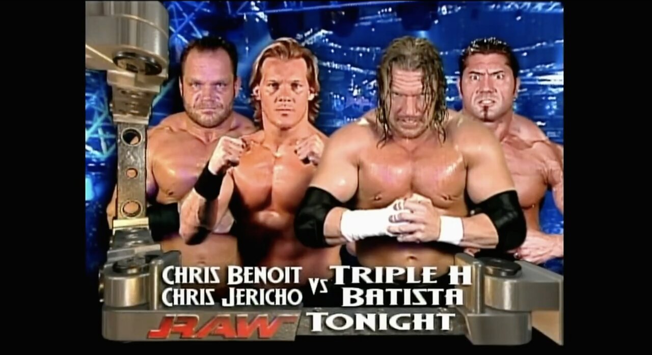 Chris Benoit & Chris Jericho vs Triple H & Batista (Full Match)