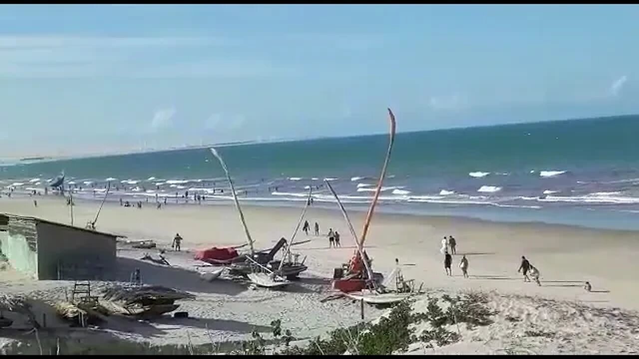 Meu amigo, Luciano Freitas Barros, em Canoa Quebrada(CE)