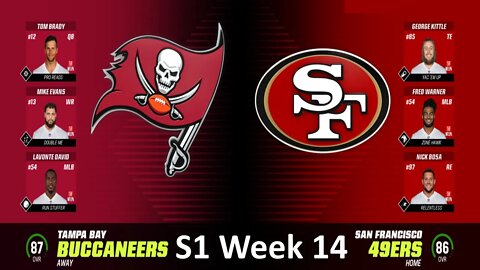 Madden Nfl 23 49ers Vs Buccaneers Simulation Franchise S1 W14 | 4K