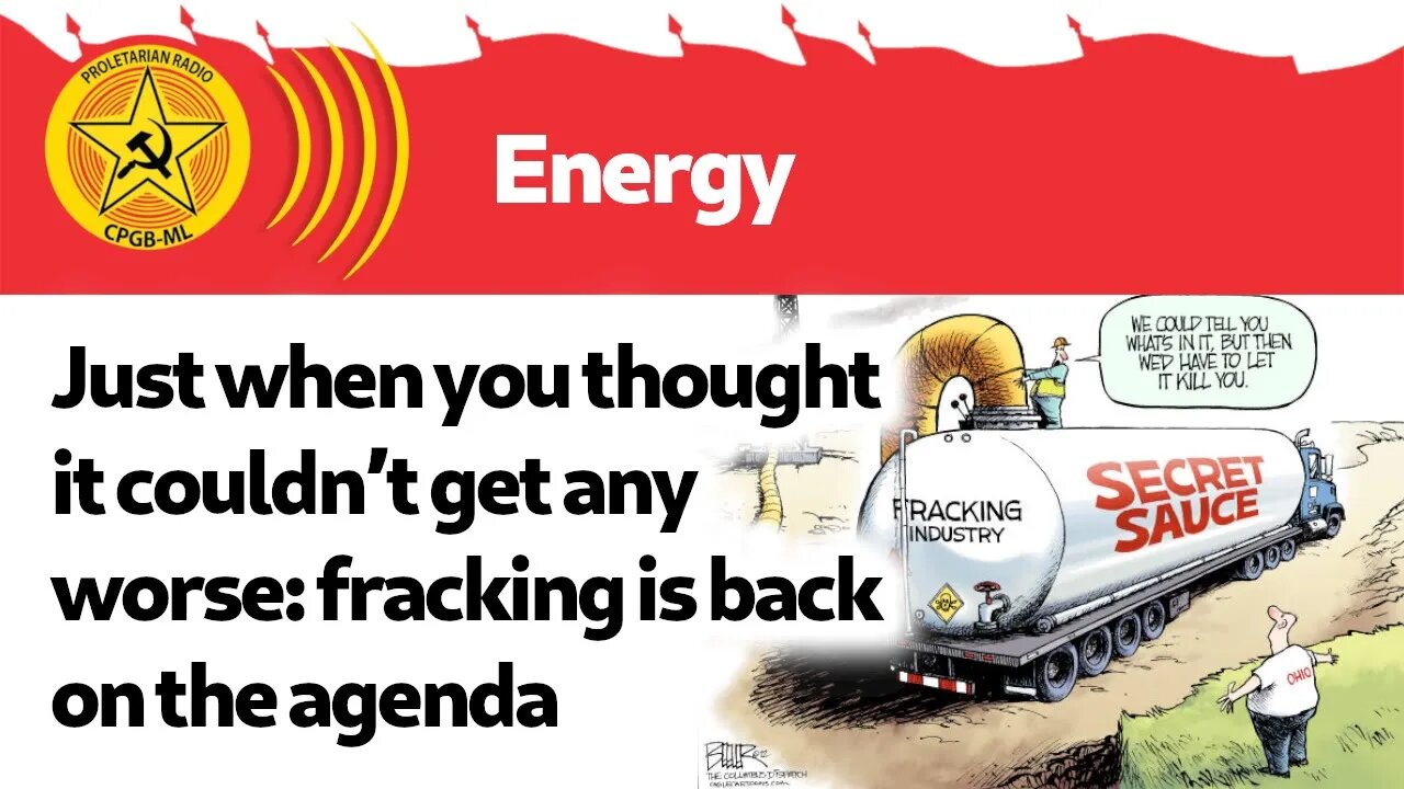 Just when you thought it couldn’t get any worse: fracking is back on the agenda