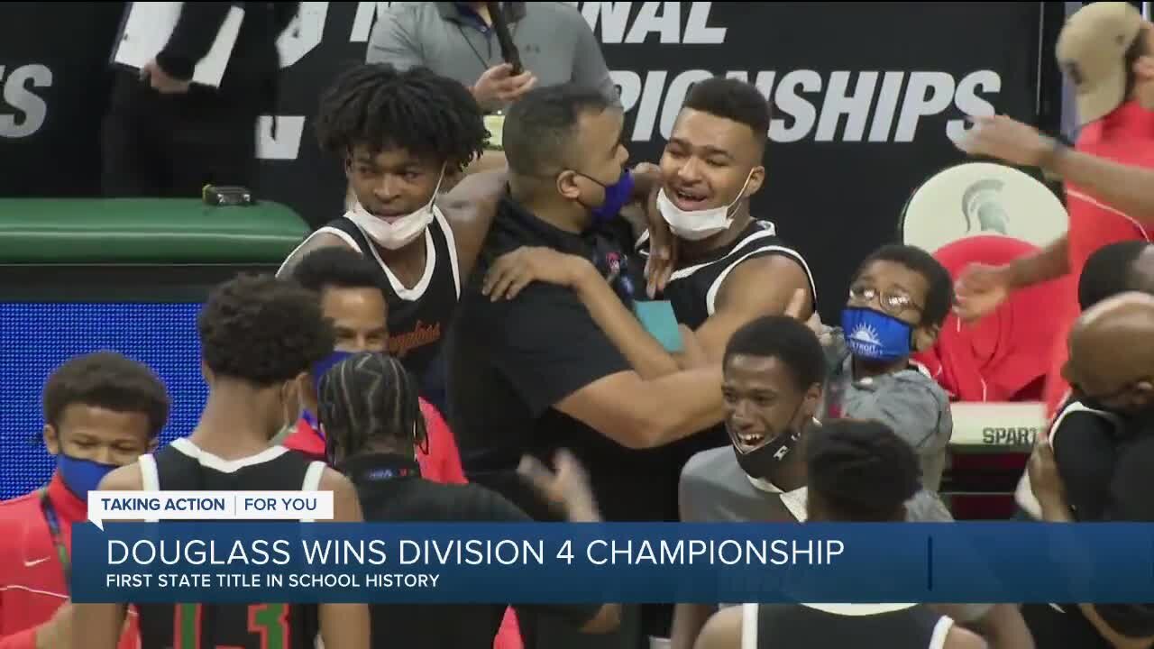 Detroit Douglass wins first boys basketball state title