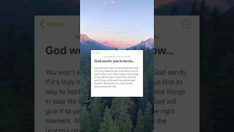 someone needs this message from God