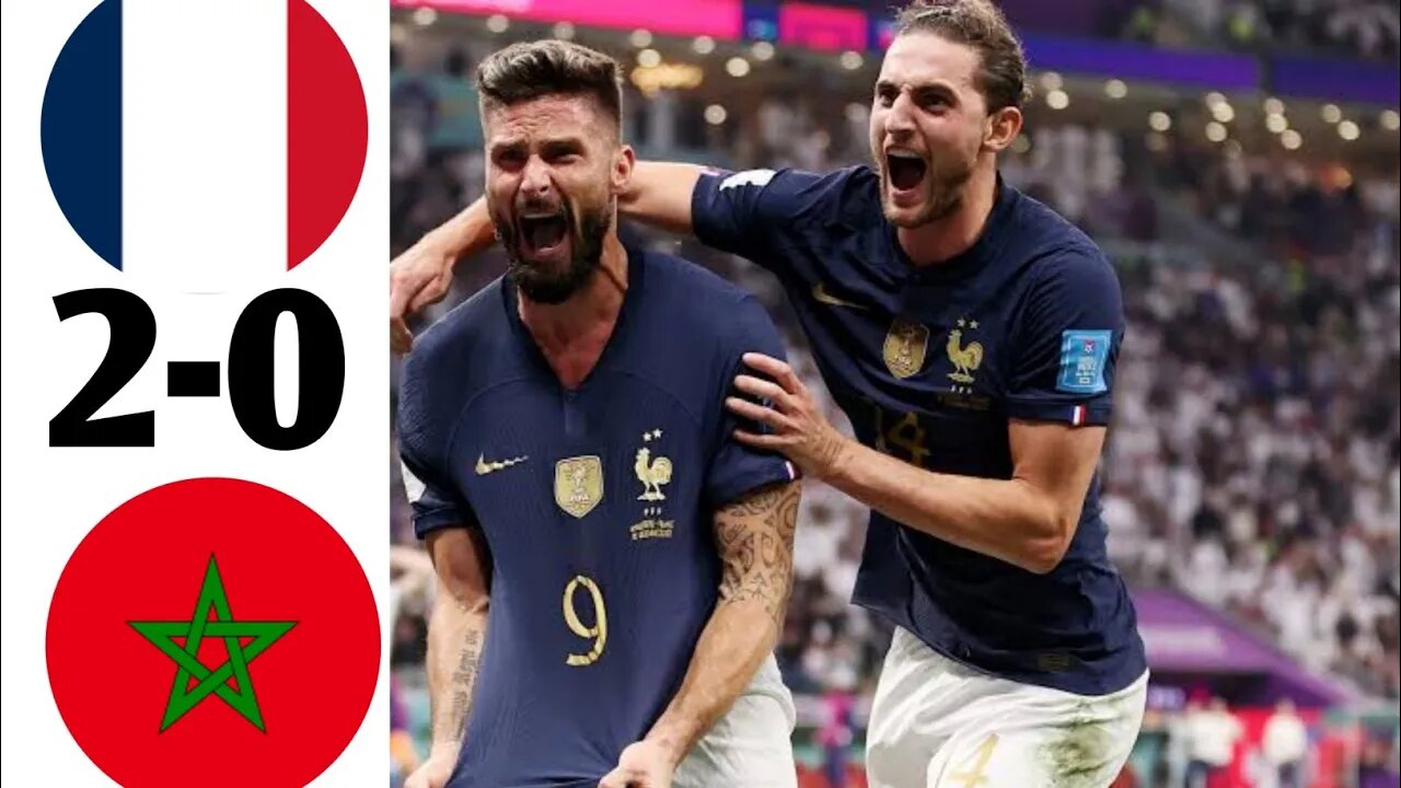 France vs Morocco 2-0 All Goals Extended Highlights #worldcup2022