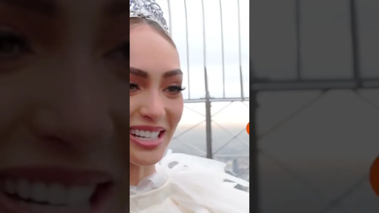 Miss Universe R’Bonney Gabriel At Empire State Building And Proud As Filipino-American #shorts