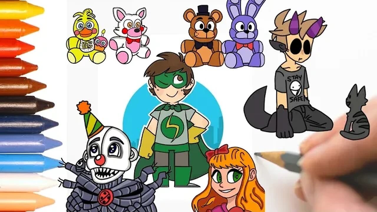 ADIVINHE QUANTOS EDD SUPER HERÓI APARECE NO VÍDEO /2 HORAS DE COMO DESENHAR PERSONAGENS #eddsworld