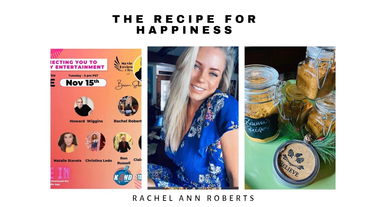 The Recipe for Happiness- Chef & Social Media Influencer- Rachel Ann Roberts