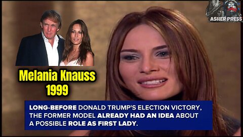 Melania, Donald Trump's Girlfriend Talks About Being First Lady in 1999!