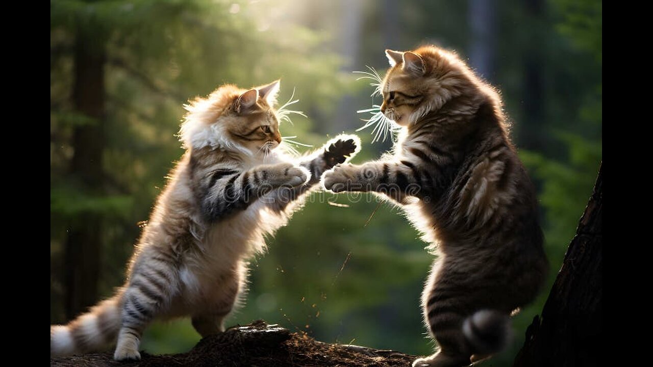 funny cats fighting fighting videos