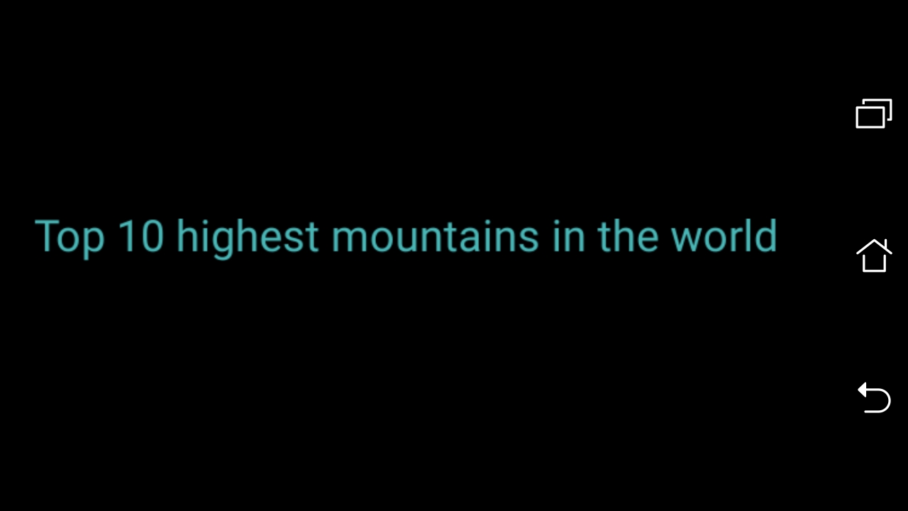 TOP 10 the highest mountain in the world