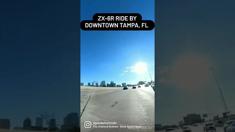 SPEEDEMONZX6R Downtown Tampa, FL Flyby 😈 Version 2