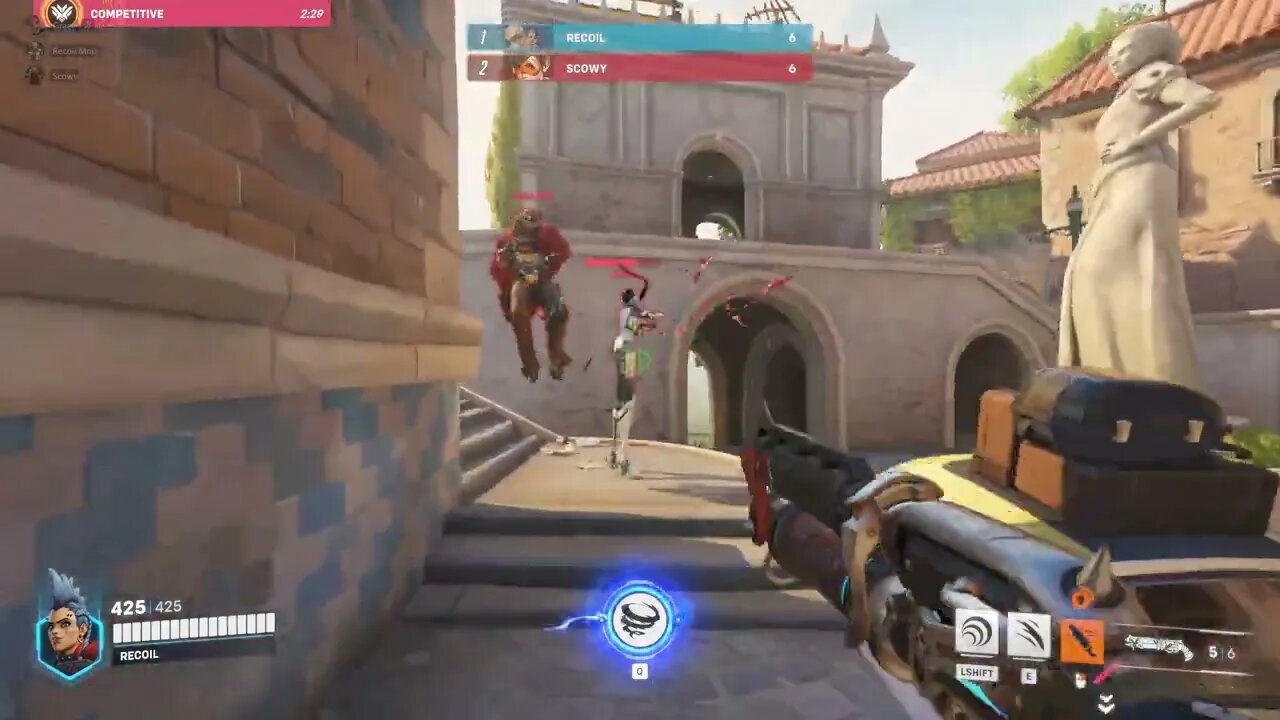 That’s not a knife. THIS is a knife! Junker Queen Overwatch 2 Deathmatch Shenanigans Tank Gameplay