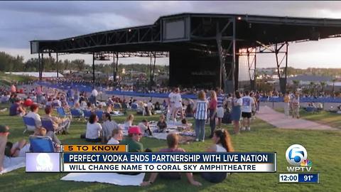 Perfect Vodka Amphitheatre changes its name