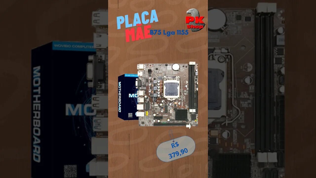 𝓟𝓵𝓪𝓬𝓪 𝓜ã𝓮 B75 Buscando por Placa-mãe? Confira em nossa #lojavirtual #shoppkweb #shop