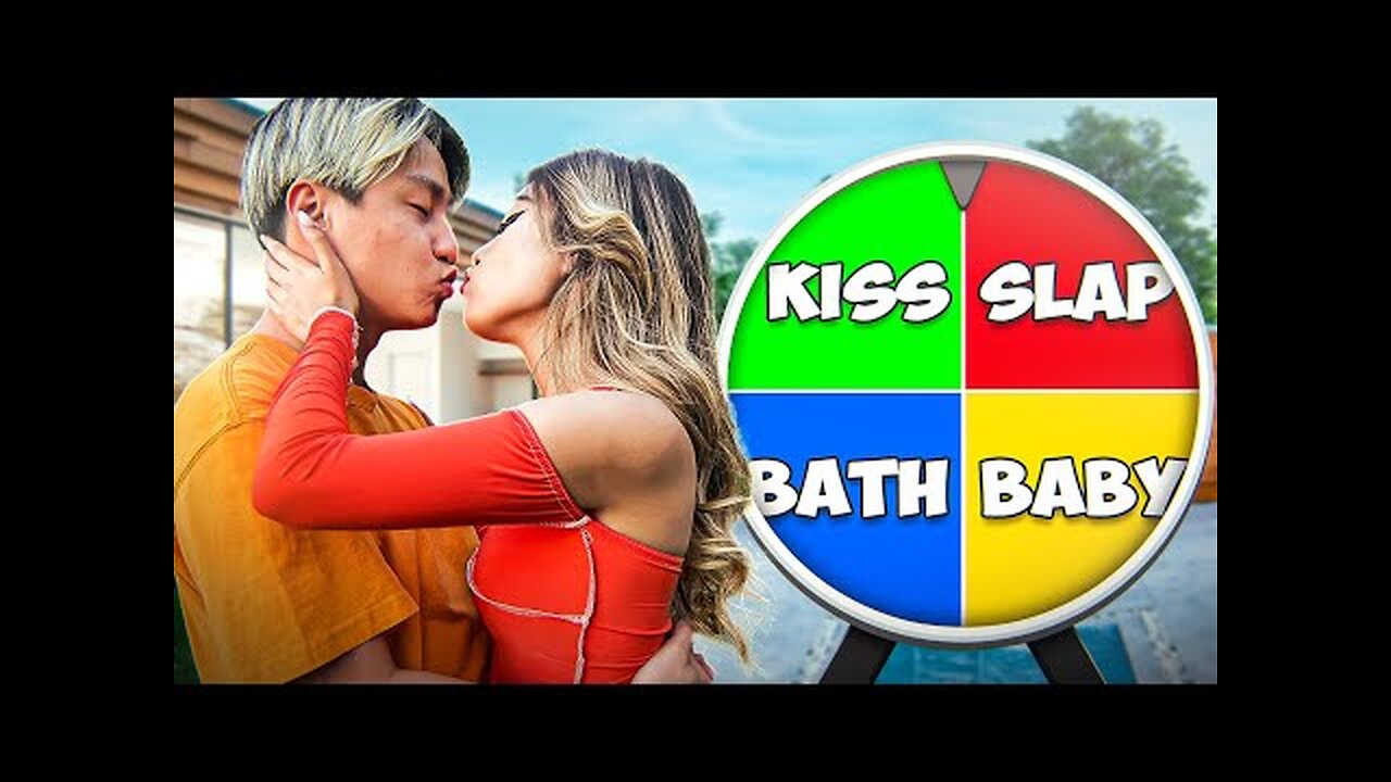 Spin The Crazy DARE Wheel Challenge - Zhong & Kat #kiss #challenge #amazing