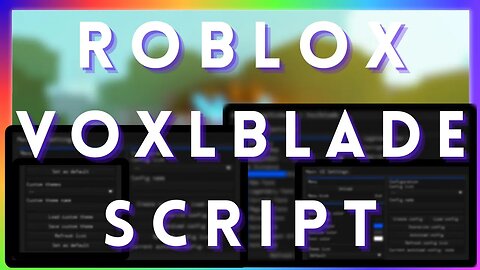 ROBLOX Voxlblade Script - Legendary Farm & Lots of Features