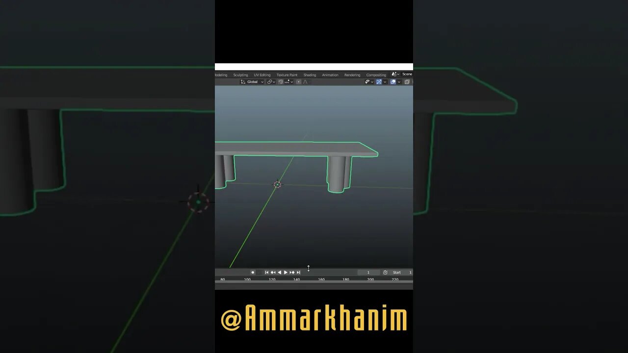 Dinning Table UV Unwrap #blender3d #blender | #Ammarkhanim