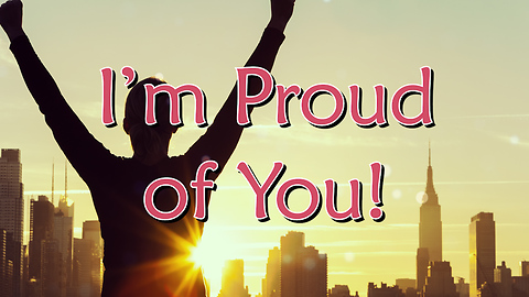 Proud of You Greeting Card 1