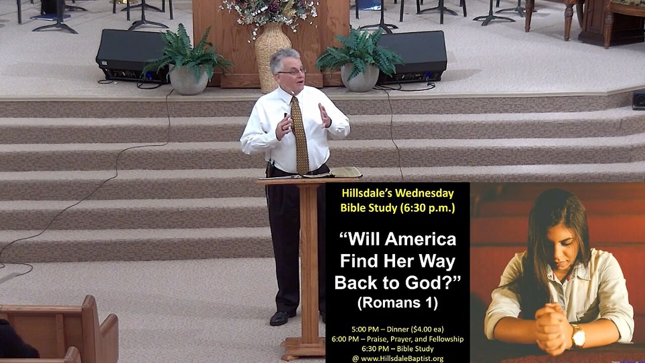 “Will America Find Her Way Back to God?” - Wednesday Bible study, November 6, 2024.