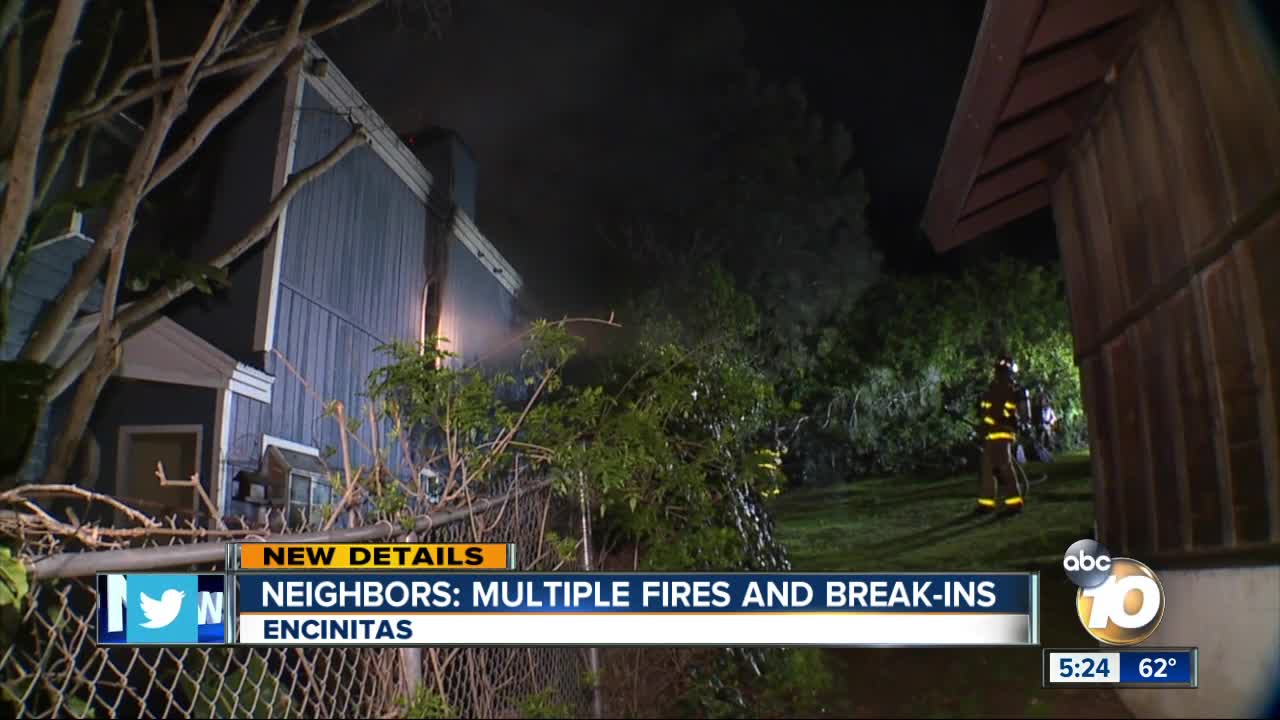 Encinitas fire kills one man, neighbors say there is an increase in crime, fires, homelessness